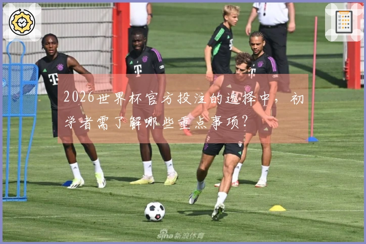 2026世界杯官方投注的选择中，初学者需了解哪些重点事项？
